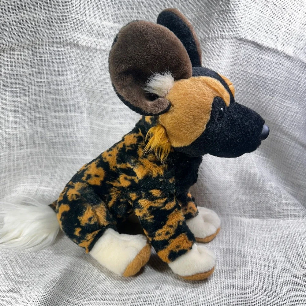 Wild Republic African Wild Dog Plush Stuffed Animal Painted Dog Safari Toy